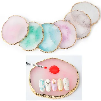 

Pandahall 1 Piece Resin Stone Nail Art Color Display Palette Gel Brush Polish Holder