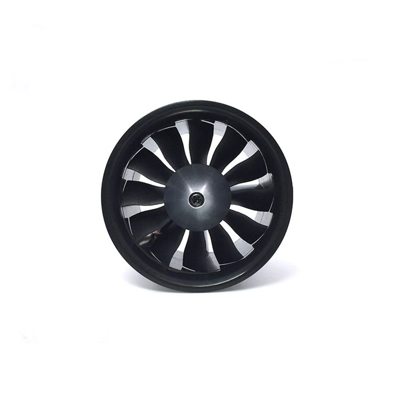 QX-Motor 70mm EDF Ducted Fan Set 12 Blades with 4s Motor QF2827 2600KV Brushless Outrunner Motor for RC Jet AirPlane X3