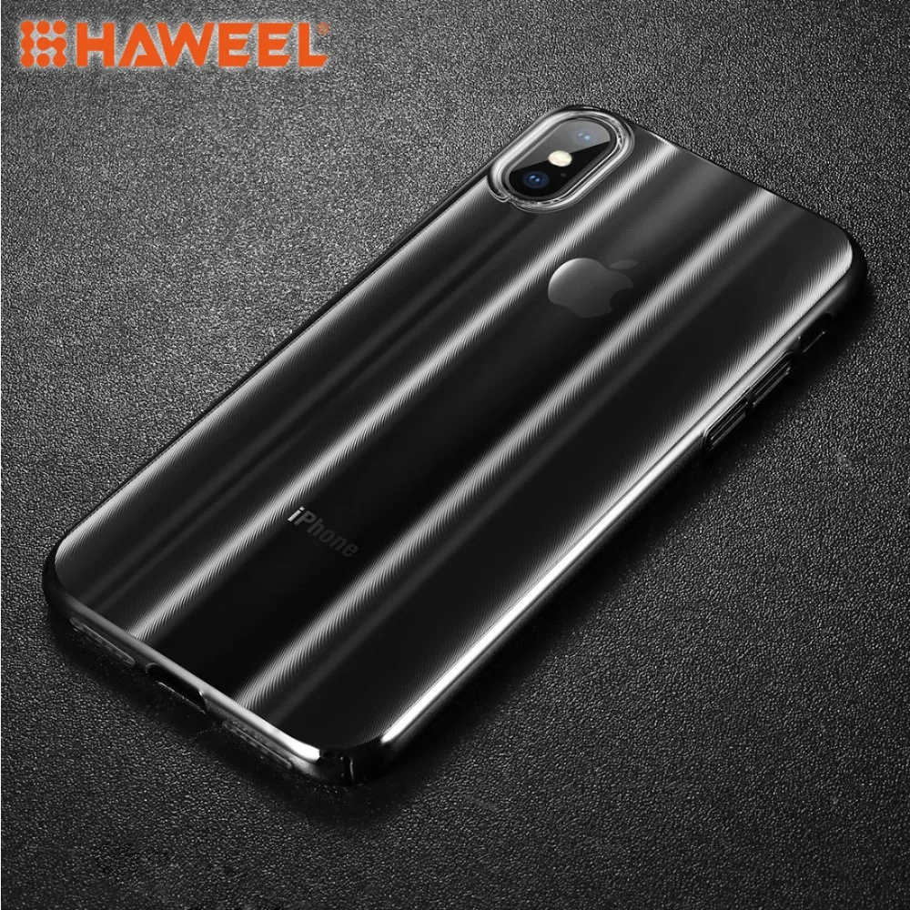 

HAWEEL Aurora Ultra-thin Electroplating CD Texture PC Protective Case for iPhone XS Max iPhone XR iPhone Case Shell Guard