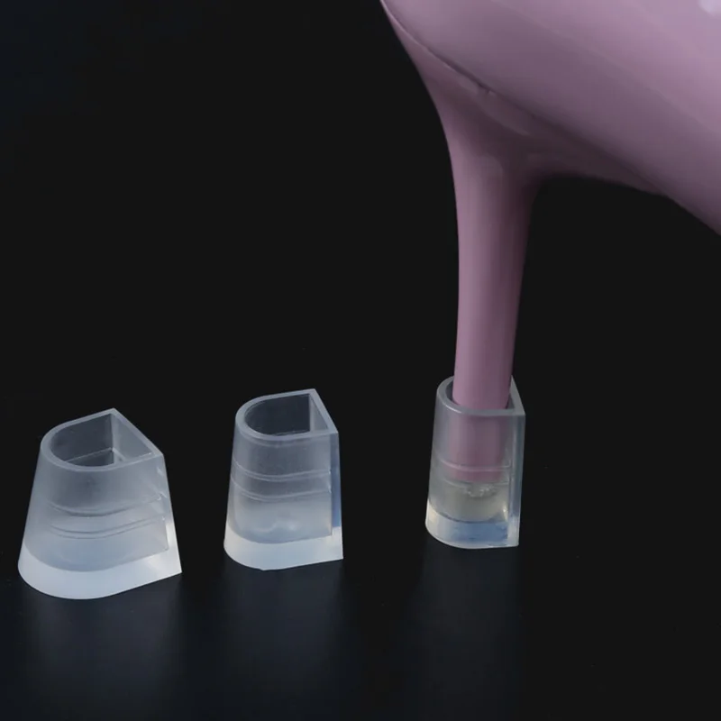 

USHINE British Style Penholder Style Transparent Non-slip High Thin Heel protector For Wedding Party Latin Dance Shoes Women