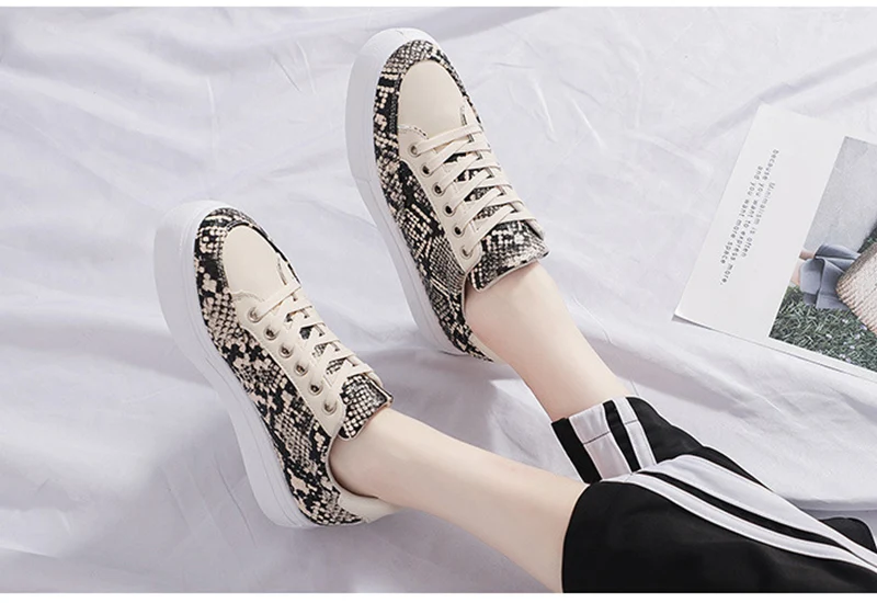 MCCKLE Autumn Shoes Women Casual Platform Flats Vulcanized Lace Up Female Sneakers Fashion White Shoes Ladies Leisure Footwear