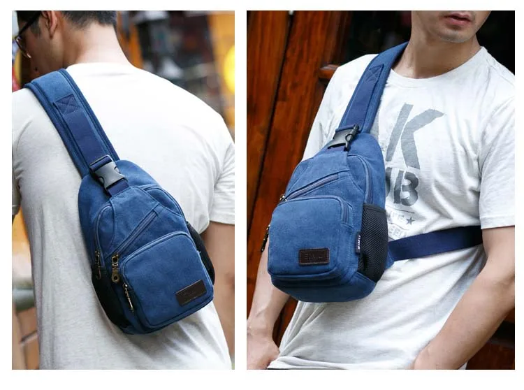 Simu парусиновый нагрудный мини рюкзак мужской и женский слинг сумка большой емкости сумка сумка через плечо