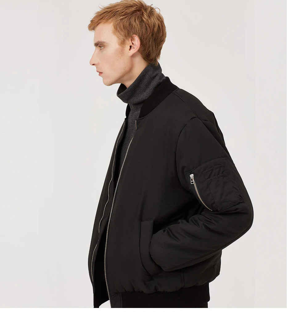 Markless Бейсбольный воротник зимняя куртка для мужчин брендовая одежда толстые теплые парки бомбер куртки и пальто MYA8202M