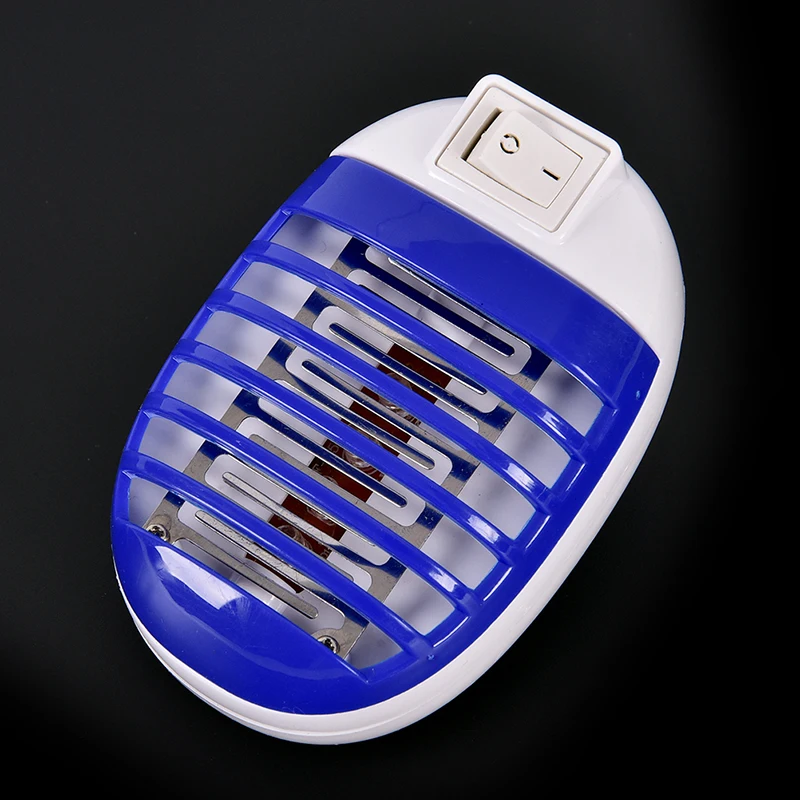 

1pc Blue Plastic Home Practical LED Socket Electric Mosquito Repellent Fly Bug Insect Killer Trap Night Lamp Zapper EU Plug