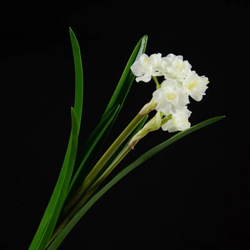 

6pcs 40cm Emulation Artificial Narcissus High Grade Indoor Home Decoration Fake Flower Silk Flower Wholesale Ceremony Ornament