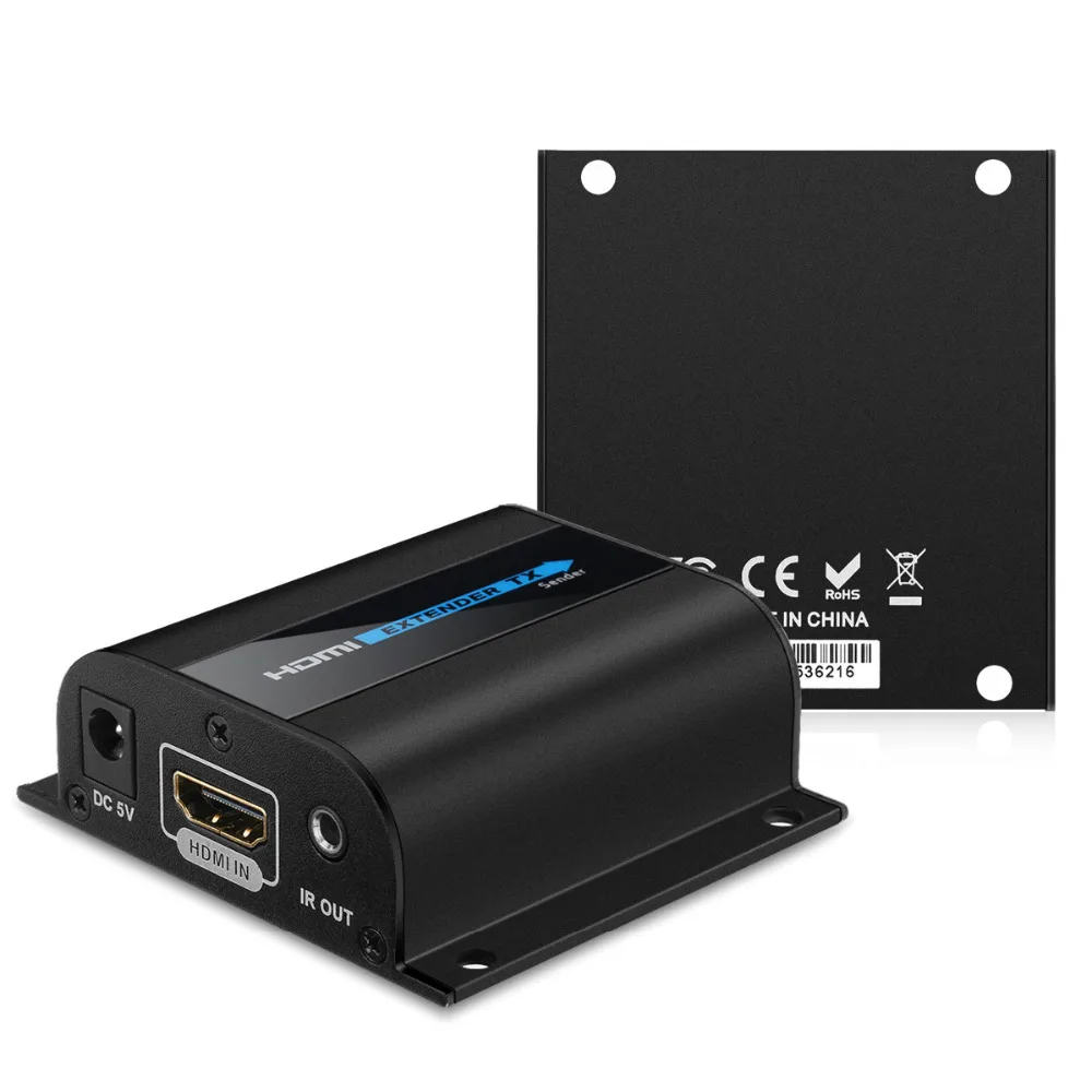 Exquizon 60 м LKV372A HD 1080 P HDMI удлинитель передатчик с ИК TX/RX см Ethernet кабель Поддержка 3D для