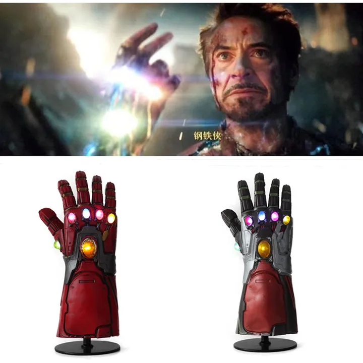

Iron Man Infinity Hulk Gauntlet LED Form Avengers 4 Endgame Thanos PVC One Size Fit Most Adult Marvel Superhero Cosplay Party