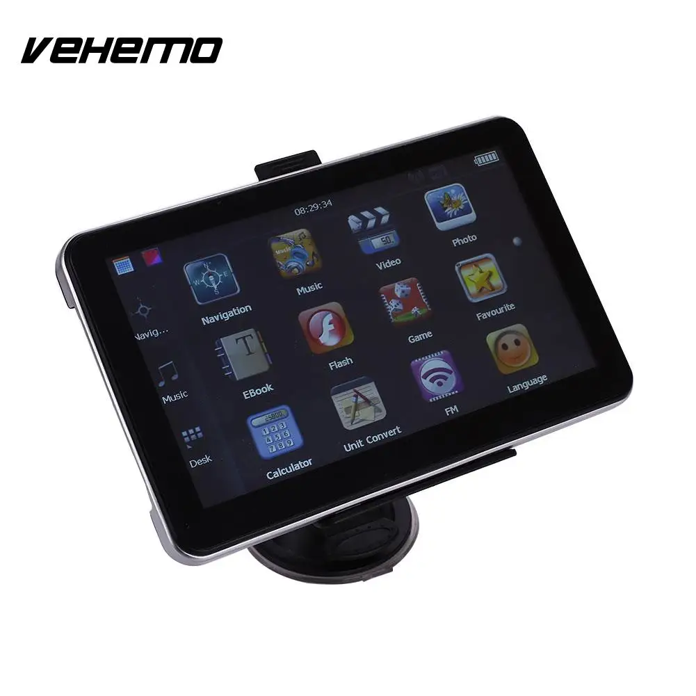 

Vehemo Car GPS 7 Inches 8GB Internal Memory Navigation 3D Map View Touchscreen Radio