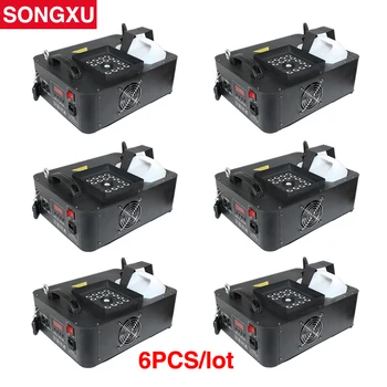 

1500W RGB 3in1 DMX LED Fog Machine Pyro Vertical Fogger Smoke Machine 24pcs RGB 3in1 LED Colorful Fog Machine 6pcs/lot/SX-FM1500