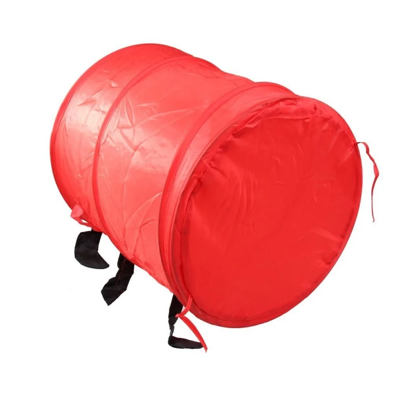 جديد-الحيوان تصميم سلة الغسيل القابلة للطي حقيبة الغسيل الغسيل مربع (الأحمر)