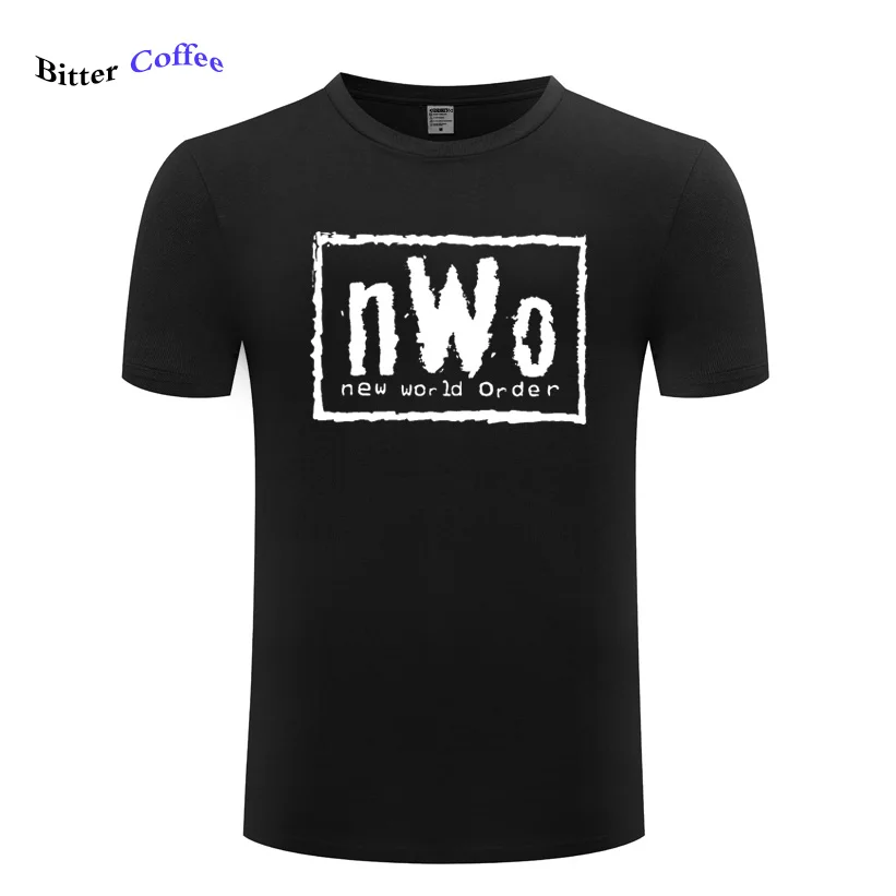 NWo تي شيرت المصارعة سترة LWO النخبة Wolfpac S-4XL الصيف للرجال الأزياء المحملة قصيرة الأكمام مريحة t قميص زائد حجم