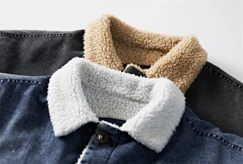 MORUANCLE Модные мужские зимние джинсовые куртки и пальто с флисовой подкладкой, толстые теплые джинсы, верхняя одежда, ветровка, мужская куртка-Дальнобойщик
