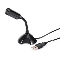 Микрофон конференции Mini-USB микрофонной стойки микрофона с держателем для Microfono компьютерные микрофоны для портативных ПК микрофон J10