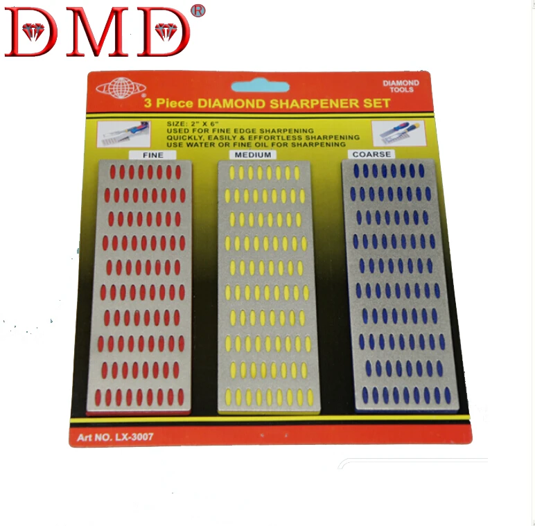 

3pcs knife sharpener diamond whetstone Diamond grinding plate FINE middle corse#