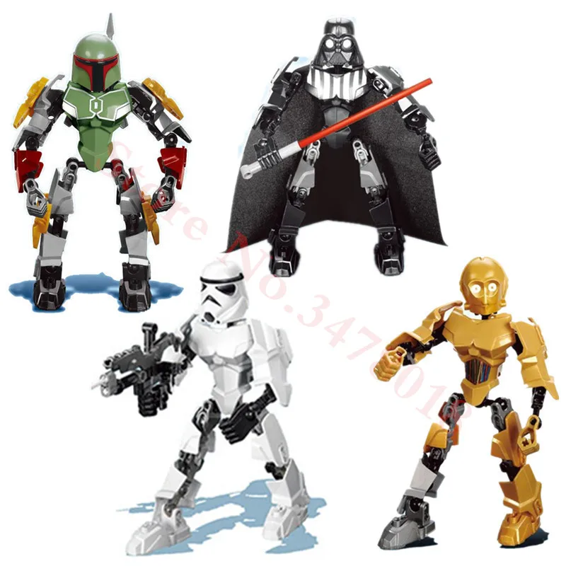 

Star Wars Last Jedi Elite TIE Fighter Pilot Jyn Erso Elite Praetorian Guards Building Block Legoings Toy Star Wars