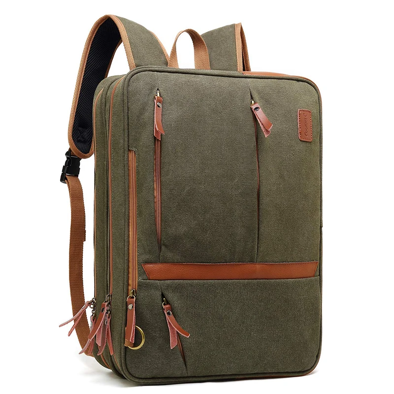 

CoolBELL New Arrival Convertible Backpack Canvas Waterproof Bag Business Multi-Functional Travel Bag For 17.3 inch Laptop Bag
