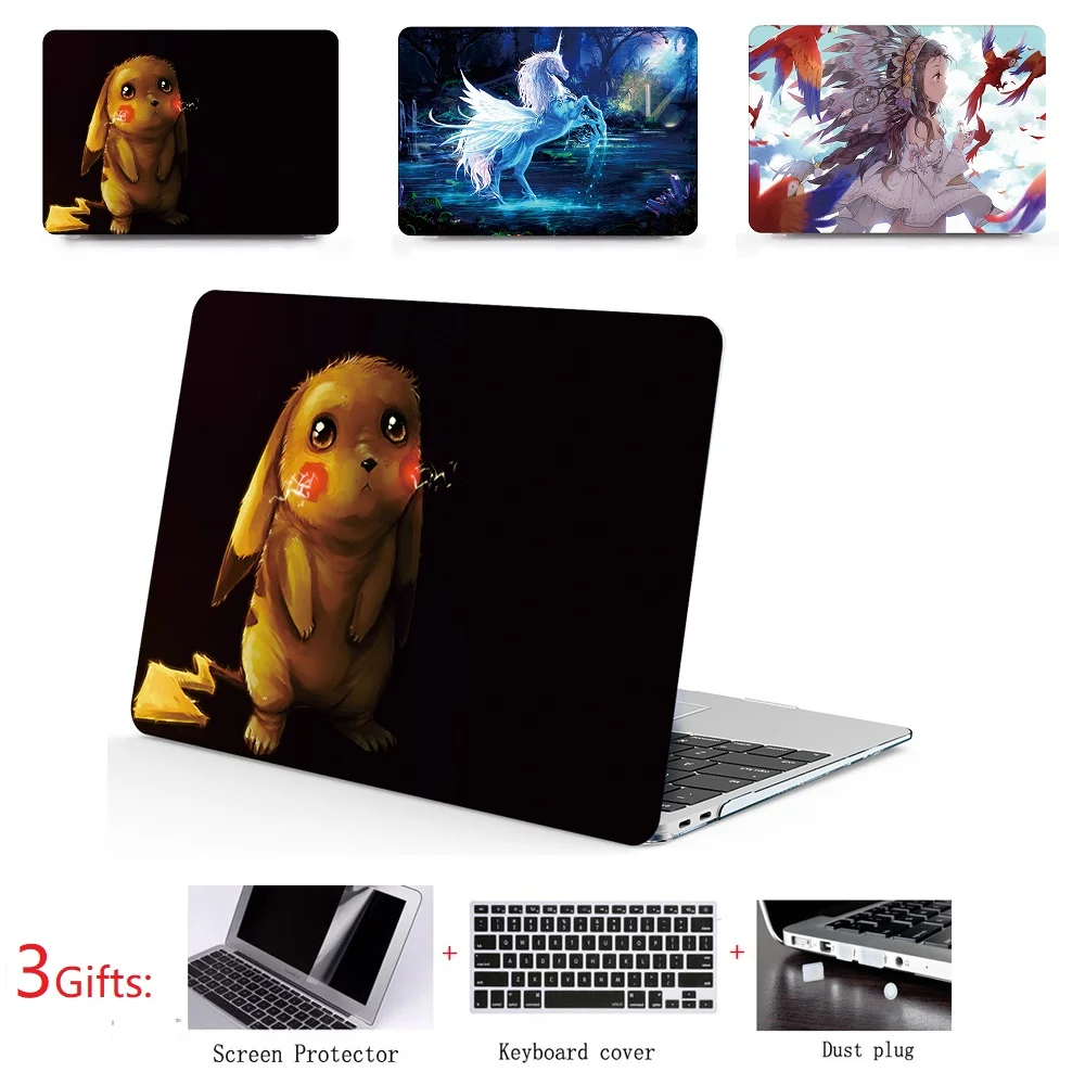 Шаблон печати чехол для ноутбука+ крышка клавиатуры для Apple MacBook Air 11 13 дюймов Pro retina 1" 13" 1" сенсорная панель