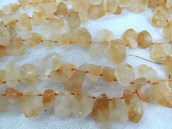 

15-35mm 16inch high quality genuuine rock citrine pink ametrine purple quartz freeform teardrop matte jewelry beads