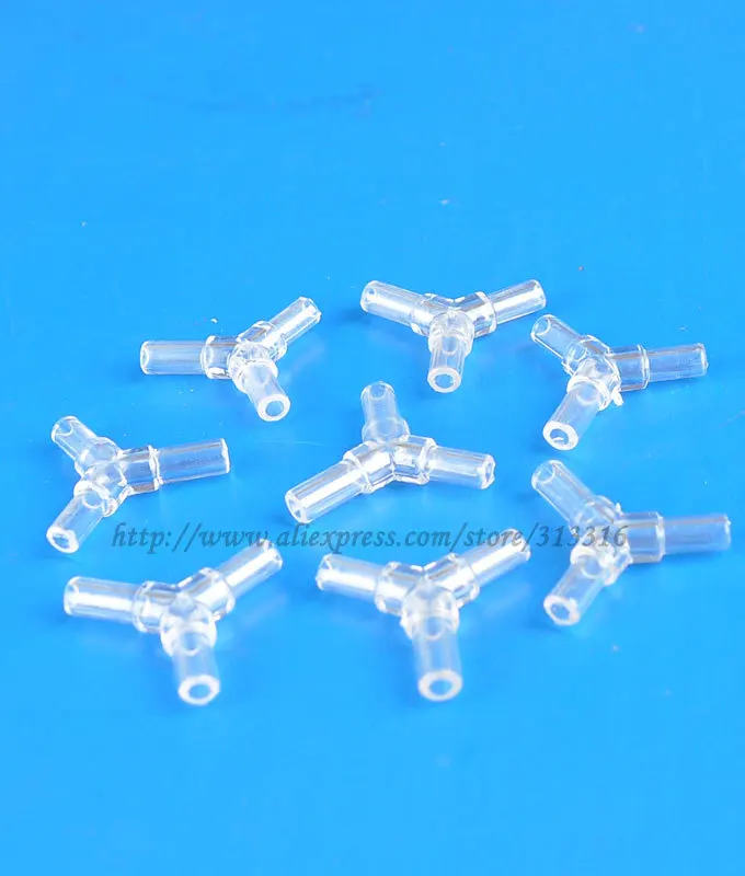 10/100/1000PCS Plastic Y Airline Connector for Aquarium Fish tank