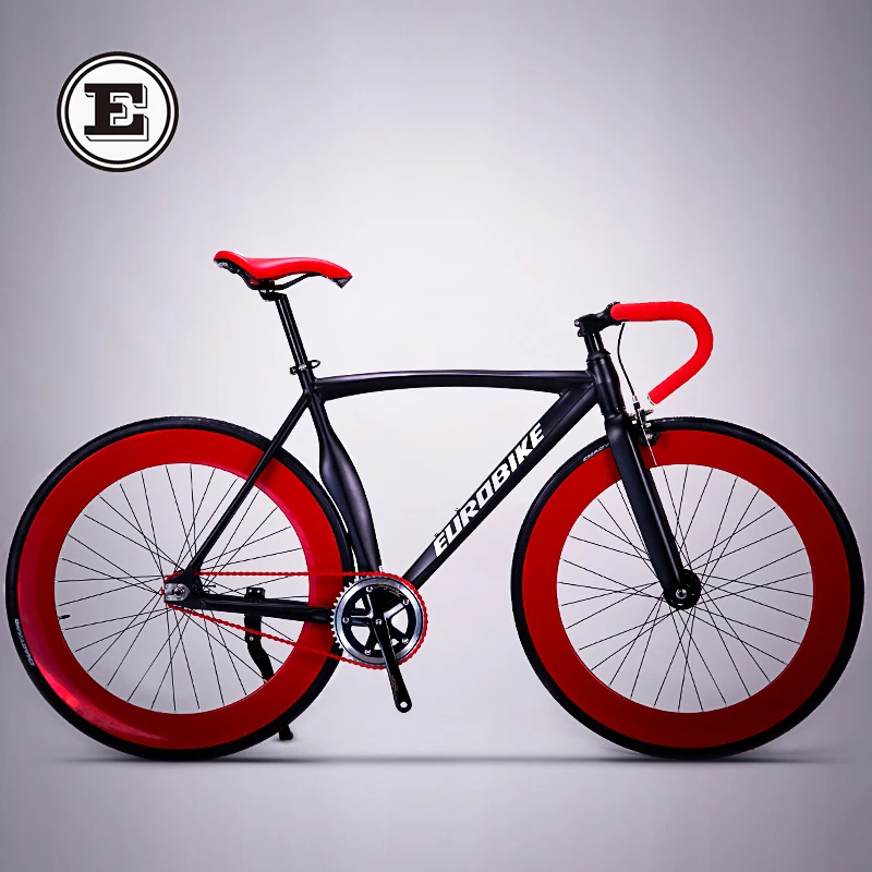 Discount New Fixed Gear Bike 700cc Wheel 52cm Aluminum Alloy Frame Muscle Road Bicycle Fixie Fiets Bicicleta 8