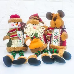 Милые новогодние украшения с дедом морозом Клауса со снеговиками, с северными оленями кукла елка подвеска с героем аниме висит на подарки