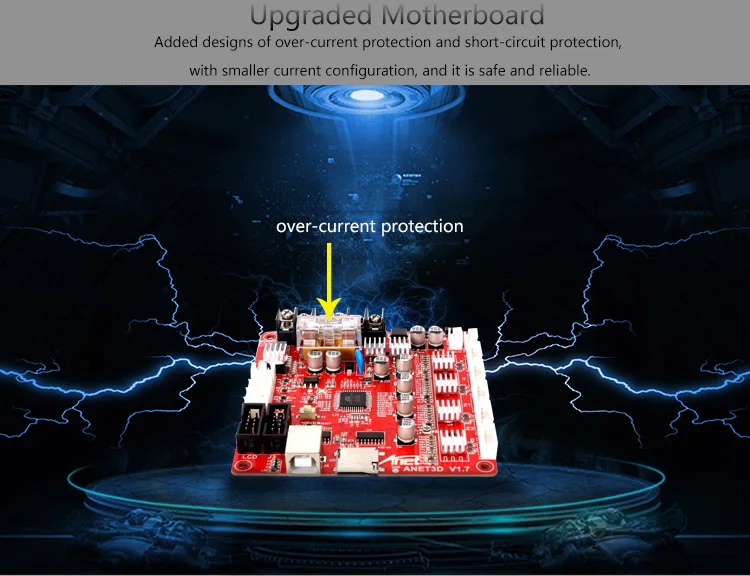 Anet Et4 a8 Plus 3d Impressora Kit de Impressão Diy Tamanho 220*220*250 Milímetros de Alta Precisão da Liga de Alumínio Quadro Fdm Impressora 3d com Filamento 3d 35 Impressoras 3D