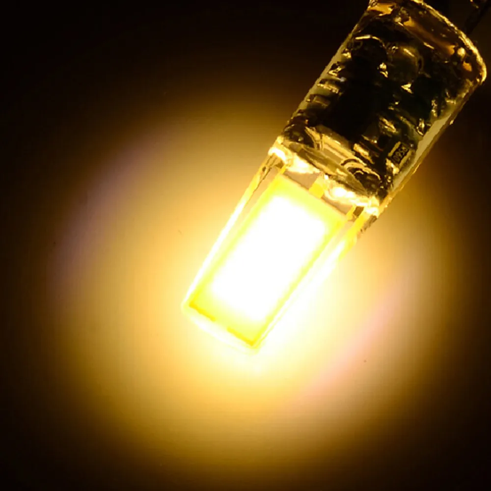 5 шт. G4 Светодиодный светильник 2 Вт COB светодиодный светильник AC DC 12 В 220 в мини-лампада светодиодный G4 COB светильник 360 Угол луча светильник s Замена 20 Вт галогенная лампа