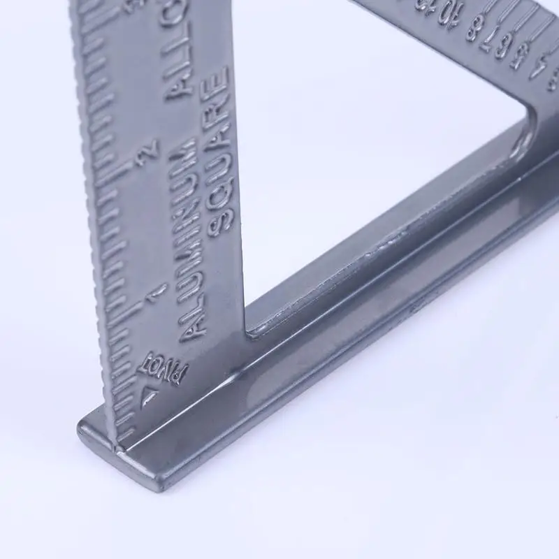 Угловая линейка Метрическая 7 дюймов 90 градусов 45 градусов квадратная треугольная линейка измерительные приборы квадратные Деревообрабатывающие инструменты металлический измерительный инструмент
