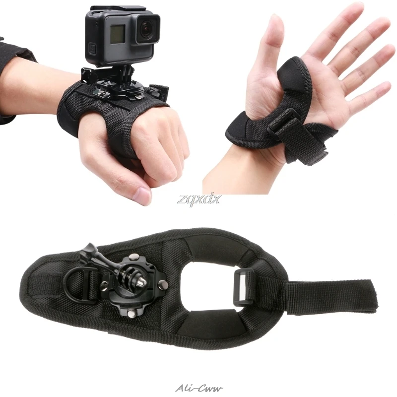 Перчатка запястье 360 градусов вращающийся ручной штатив для GoPro Hero 5/4/3 +