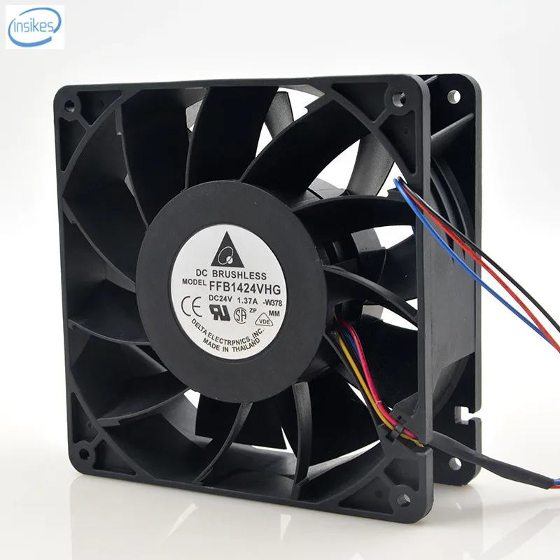 

Original FFB1424VHG Computer Blower Cooling Axial Fan DC 24V 1.37A 14050 140*140*50mm 4 Wires