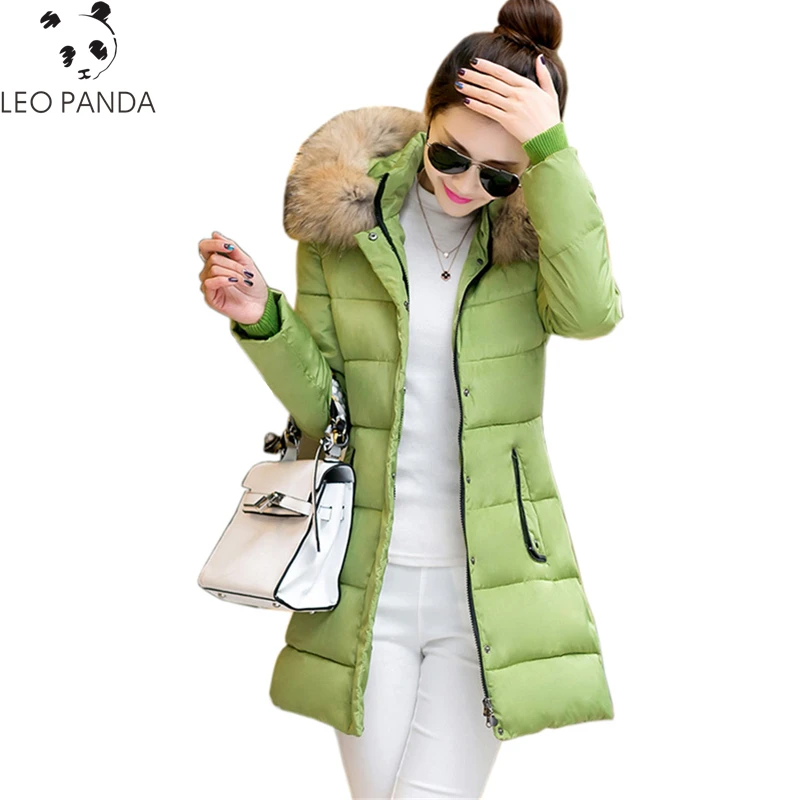 

2017 New Winter Women Padded Jacket High Quality Ladies Wadded Coat Warm Cotton Coat Fashion Long Zipper Parkas Plus Size WQ481