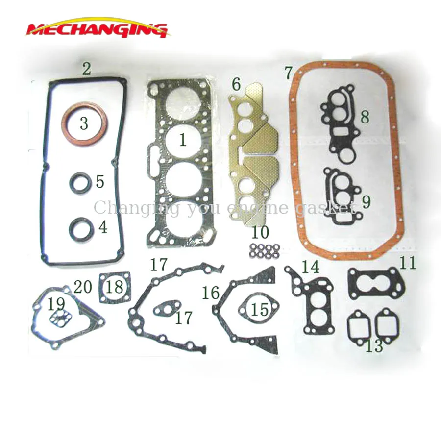 FOR MITSUBISHI COLT II PROTO SAGA 1.3L 4G13 G13B Engine Parts Full Set