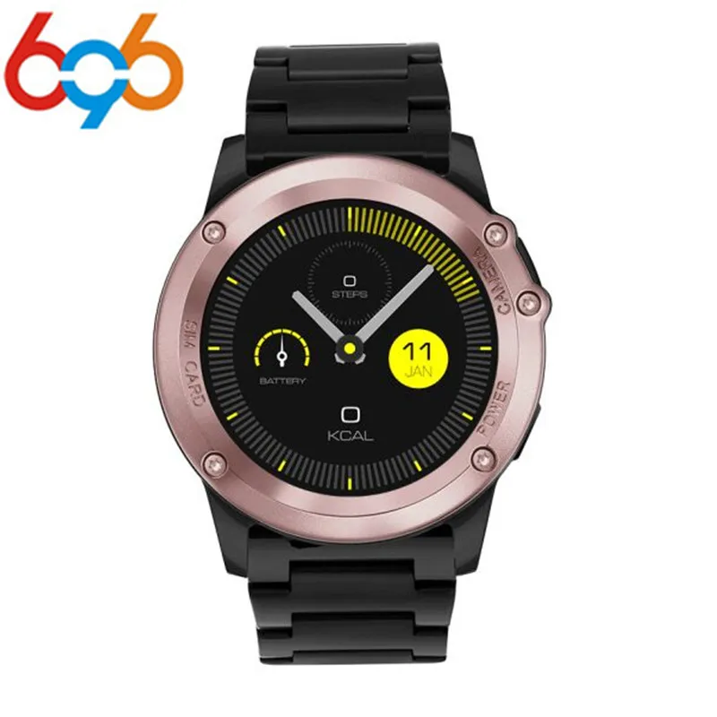 

696 H1 Smart Watch IP68 Waterproof 500W Camera Compass 3G GPS BT WIFI Calls 4GB+512MB Clock For Android IOS Phone