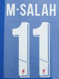 

2018 2019 super A patch number name Champions League Liverpool M.SALAH MANE FIRMINO number name Hot stamping patches badges