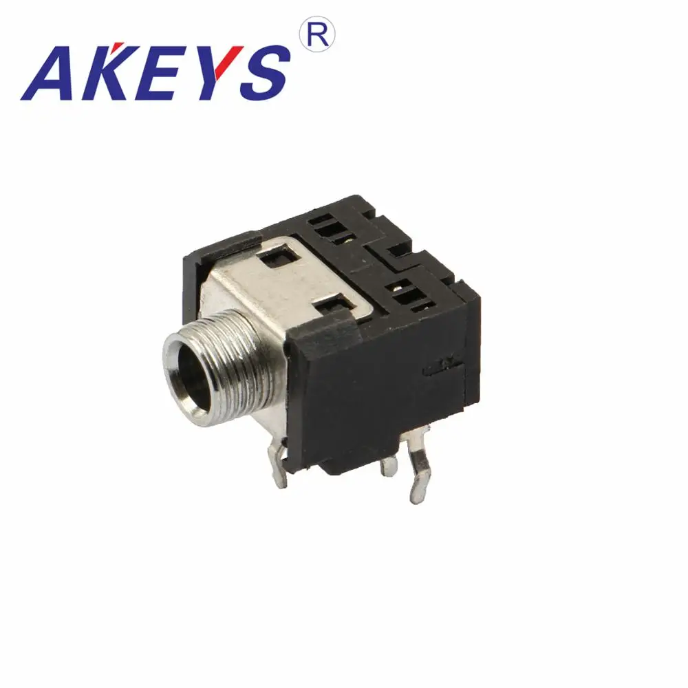 

10PCS PJ-306M Power Socket 3.5 Headphone Socket 5pins 3 fixed feet 3.5mm socket Female Seat