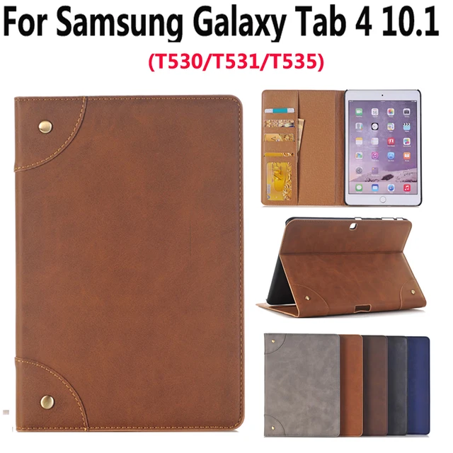 Best Price Leather Case For Samsung Galaxy Tab4 Tab 4 10.1 SM T530 T535 Luxury Business Slim Smart Sleep Stand Flip Card Slot Tablet Shell Best Price Leather Case For Samsung Galaxy Tab4 Tab 4 10.1 SM T530 T535 Luxury Business Slim Smart Sleep Stand Flip Card Slot Tablet Shell