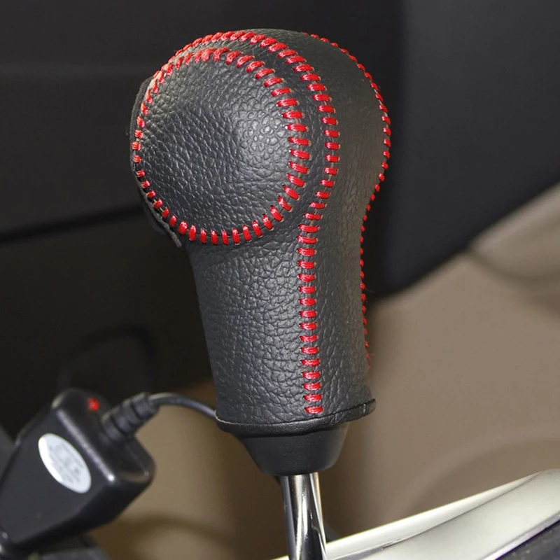 

Free Shipping High Quality Cowhide Top Layer Leather Automatic Gear Shift Collars Gear Cover For Nissan Qashqai/X-Trail