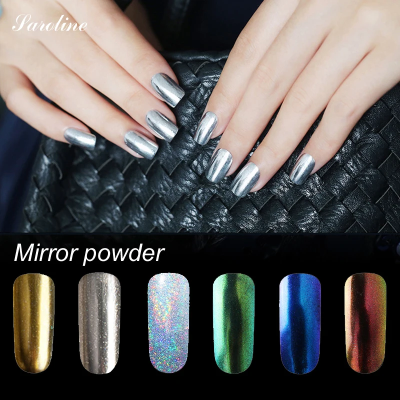 Saroline Magic Look Mirror Pigment Glitter Nail Art Powder For Nail Gel