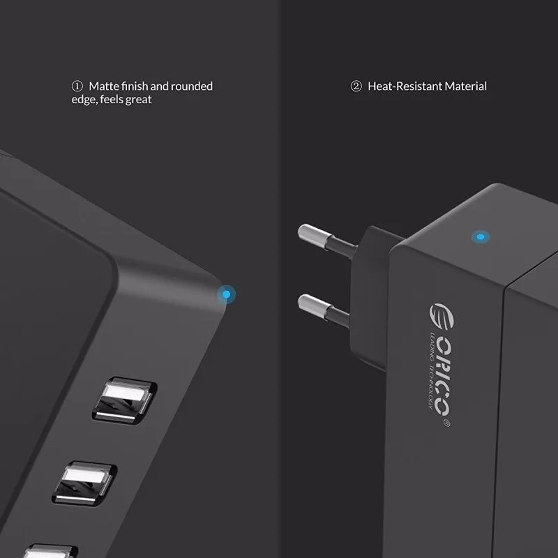 ORICO 4 порта настольное USB зарядное устройство USB настенное зарядное устройство 34 Вт для iPhone 7 Мобильный телефон умное зарядное устройство EU/US/UK/AU штекер