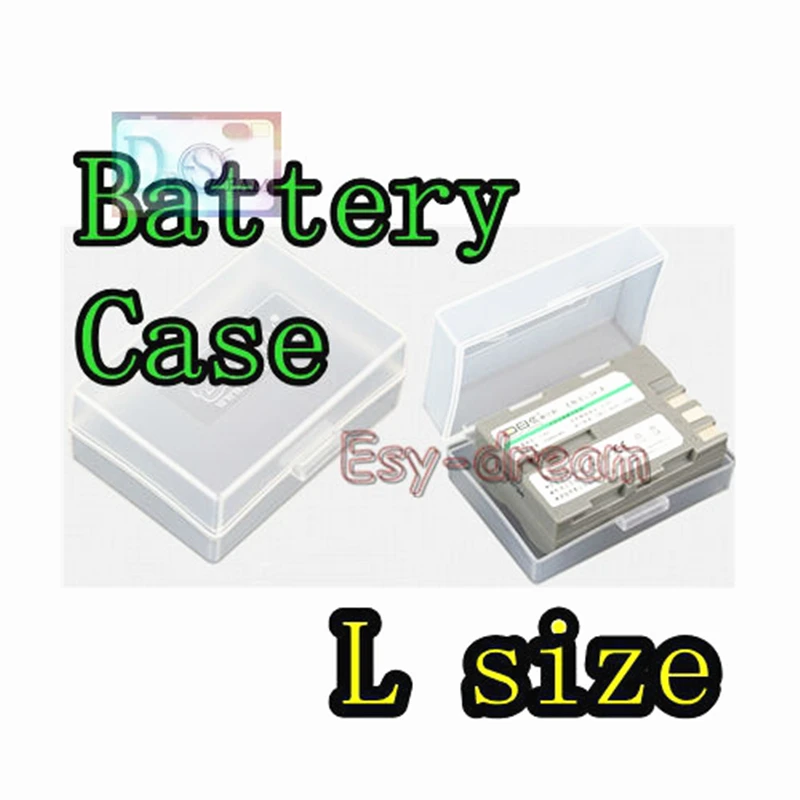 L Size Plastic Case Holder Storage Box for DSLR Camera Battery EL3E EN