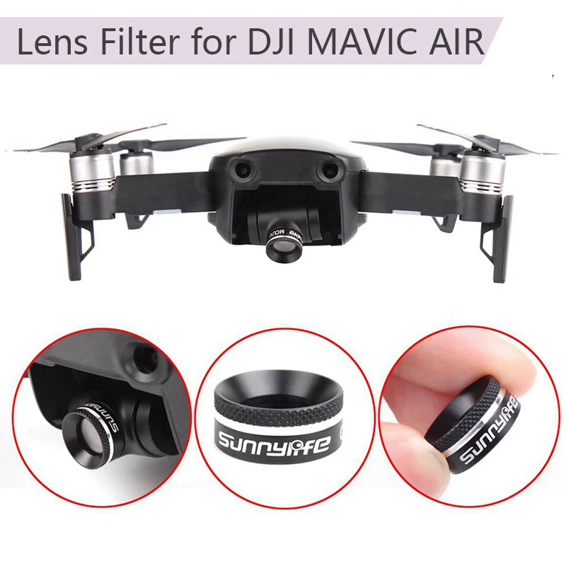 Черный защитный фильтр для объектива DJI MAVIC AIR MCUV CPL Солнцезащитная бленда