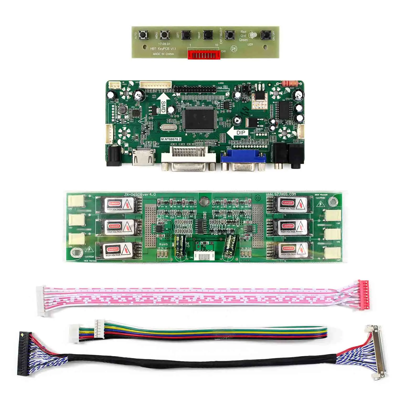 1680x1050 Resolution G220SW01 V1 HDMI DVI VGA AUDIO LCD Controller Board Audio Input HDMI M.NT68676 for 22inch LCD Screen