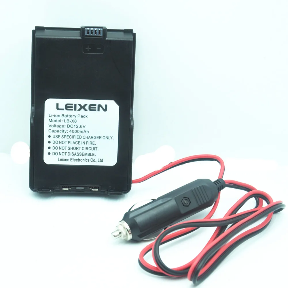 

100% Original LEIXEN NOTE Battery Eliminator 12V 80cm Cable High Quality for LEIXEN Walkie Talkie/Two Way Radio