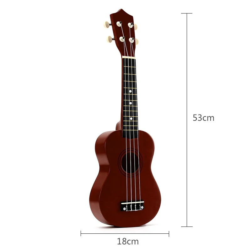 21 дюймов сопрано укулеле 4 струны Гавайская гитара Uke + струна + выбор для начинающих подарок для детей