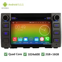 Quad Core WIFI Android 5.1.1 1Din 8″ FM BT 1024*600 Car DVD Player Radio Stereo PC Audio Screen GPS For Toyota Tundra 2014 2015