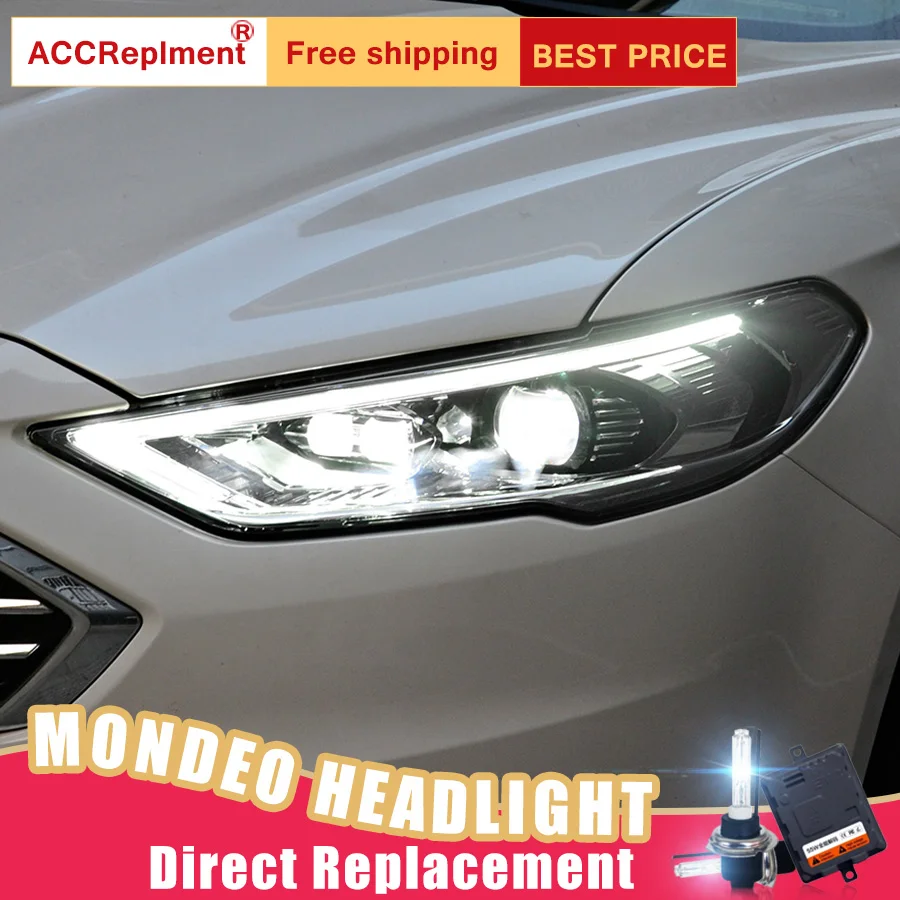2 шт. светодиодный ные фары для Ford Fusion Mondeo 17-19 Автомобильные ангельские глазки