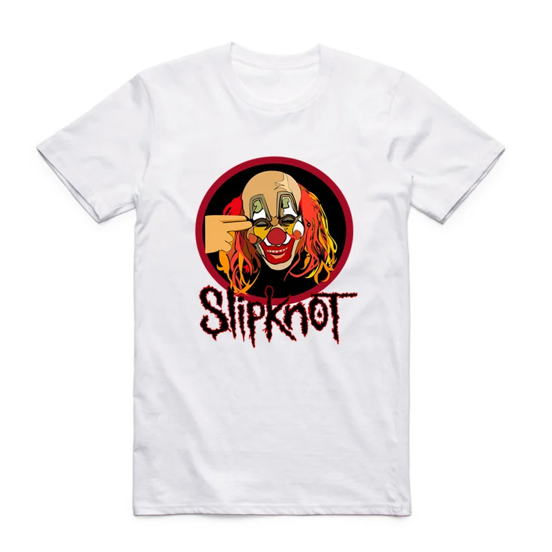 Мужская футболка азиатского размера с принтом панк рок группа Slipknot модная