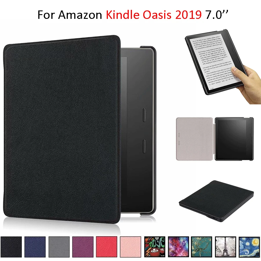 Чехол книжка из ПУ кожи для Amazon Kindle Oasis 7 0 &quot умный чехол e Reader 2019 0|Чехлы планшетов