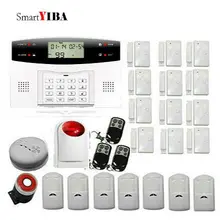 SmartYIBA дом сигнализации Комплект для беспроводной сигнализации GSM сигнализация системы безопасности дома охранная система умный светодиодный дисплей голосовые подсказки
