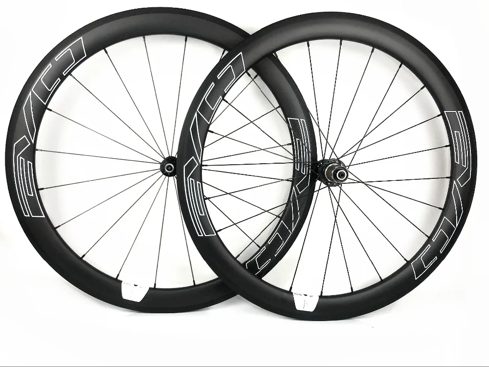 

EVO white decals 700C Road bike carbon wheels 50mm depth 25mm width clincher/Tubular Road Bicycle carbon wheelset UD matte